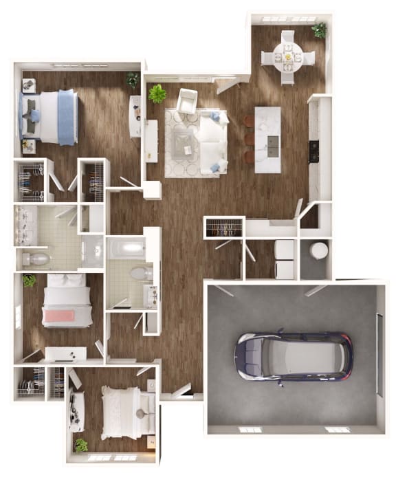 Floor Plans of Eden Hill Village in Dover, DE